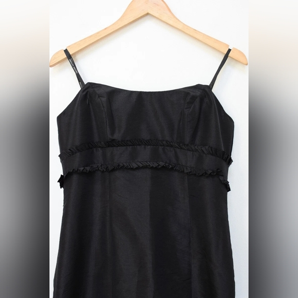 Badgley Mischka Black Strapless Floor Length Mermaid Gown Sz 10 Formal Prom Y2K - Picture 3 of 13